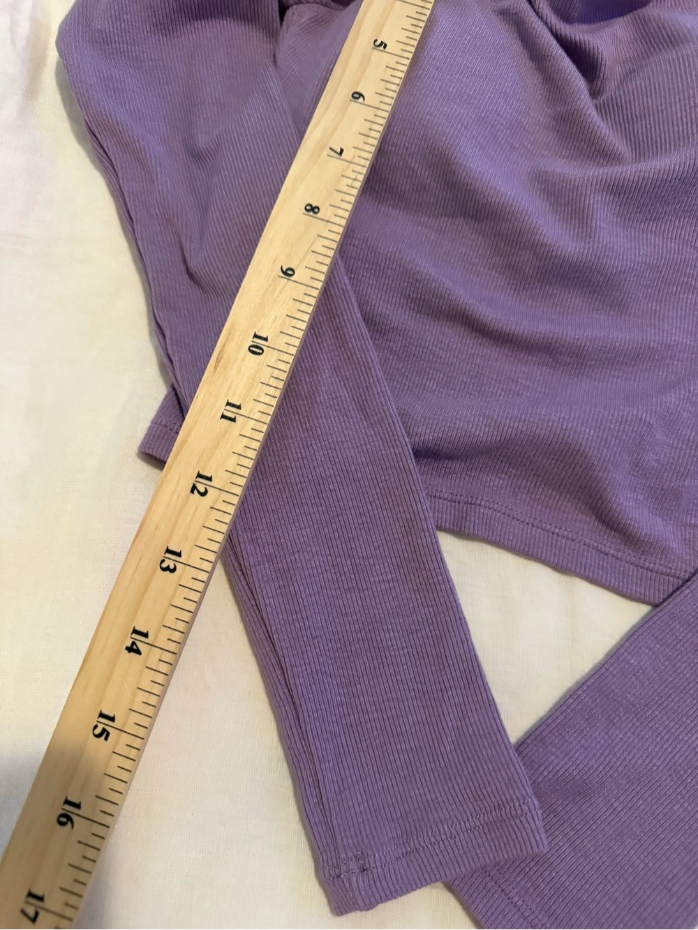 KN Purple Off-Shoulder Long Sleeve Women's Top EUC 1358 - Picture 6 of 10